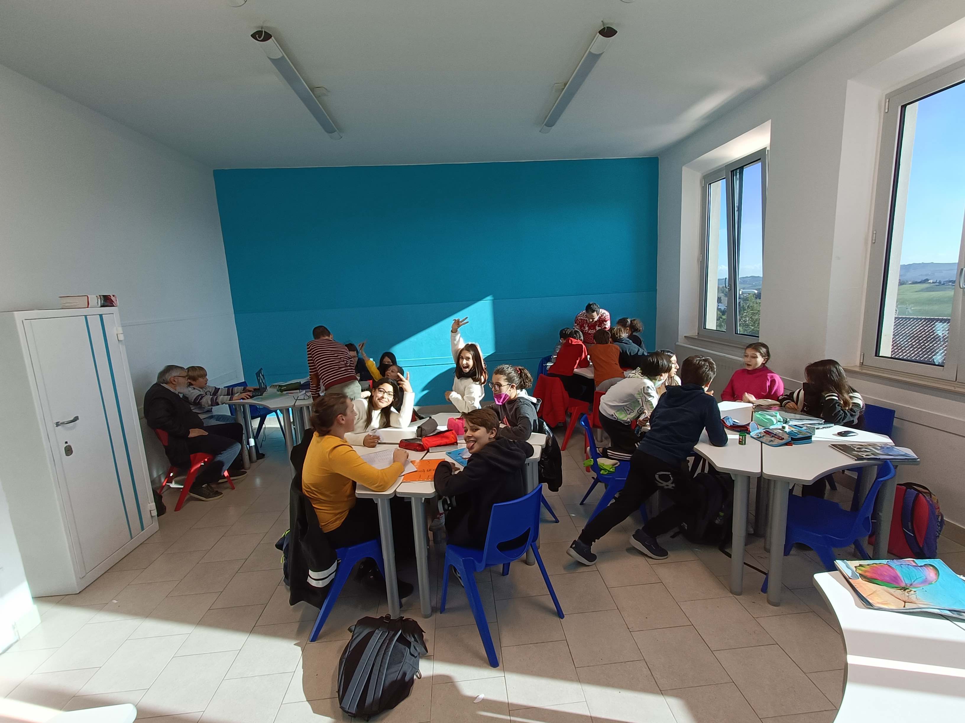 Lavoro di gruppo in classe